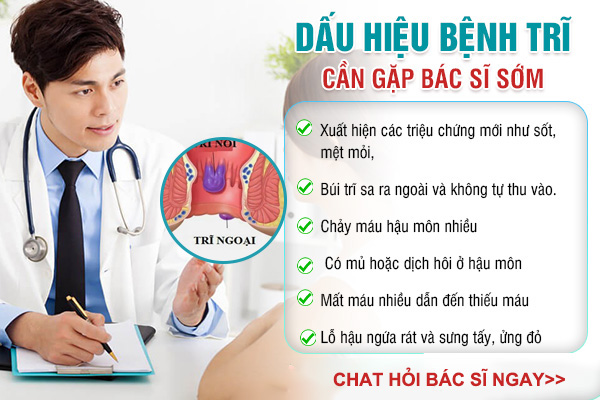 Hỗ trợ điều trị bệnh trĩ ngoại